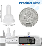 Homoyoyo silicone pet nursing nipples attached to a small animal milk bottle for kitten feeding