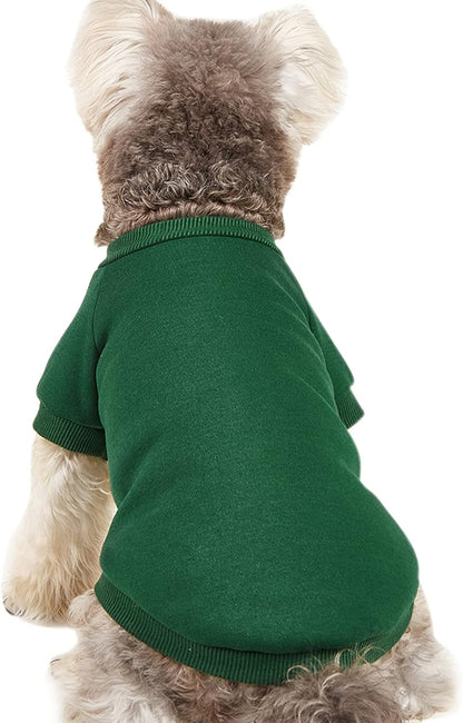 Soft fleece cat sweater warm winter pet sweatshirt knitwear pullover