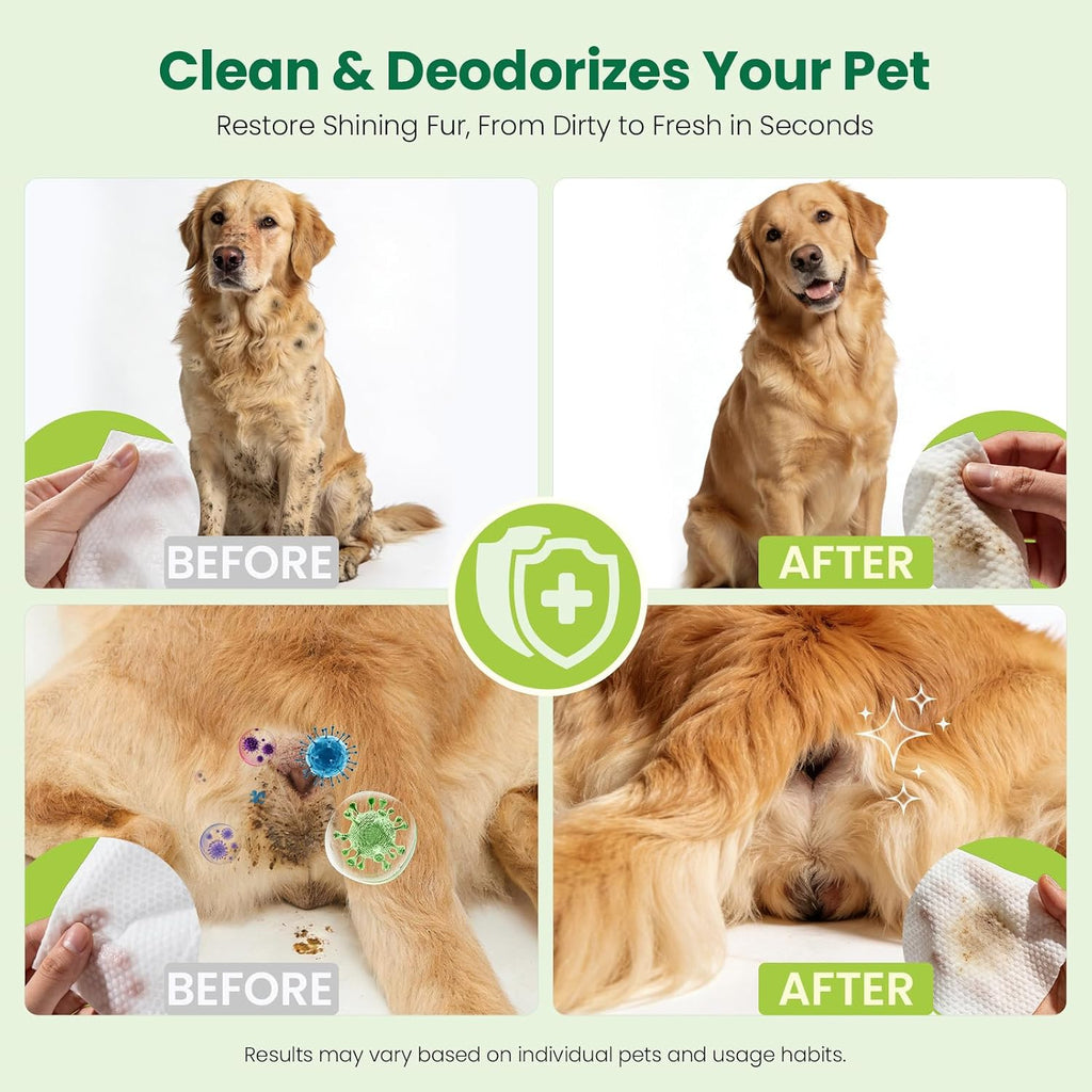 Back of Pupmate pet wipes package with ingredient details