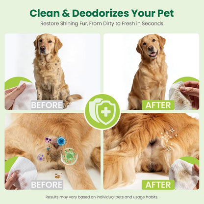 Back of Pupmate pet wipes package with ingredient details