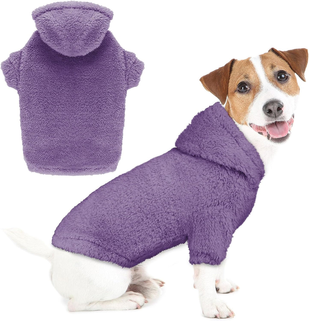 Fuzzy Dog Sweaters for Large Dogs Pet Hoodie Clothes Warm Soft Pet Coats Hooded Sweatshirt Dog Hoodie for Large Dogs(Pink-L) - Image 10