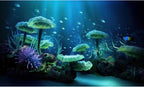 Underwater Aquarium Background Coral Reef Tropical Fish Terrarium Background Deep Blue Ocean Sea Sunbeams Aquatic Plants Fish Tank Backdrop Poster Wallpaper Decorations Vinyl 24x16in - Image 11