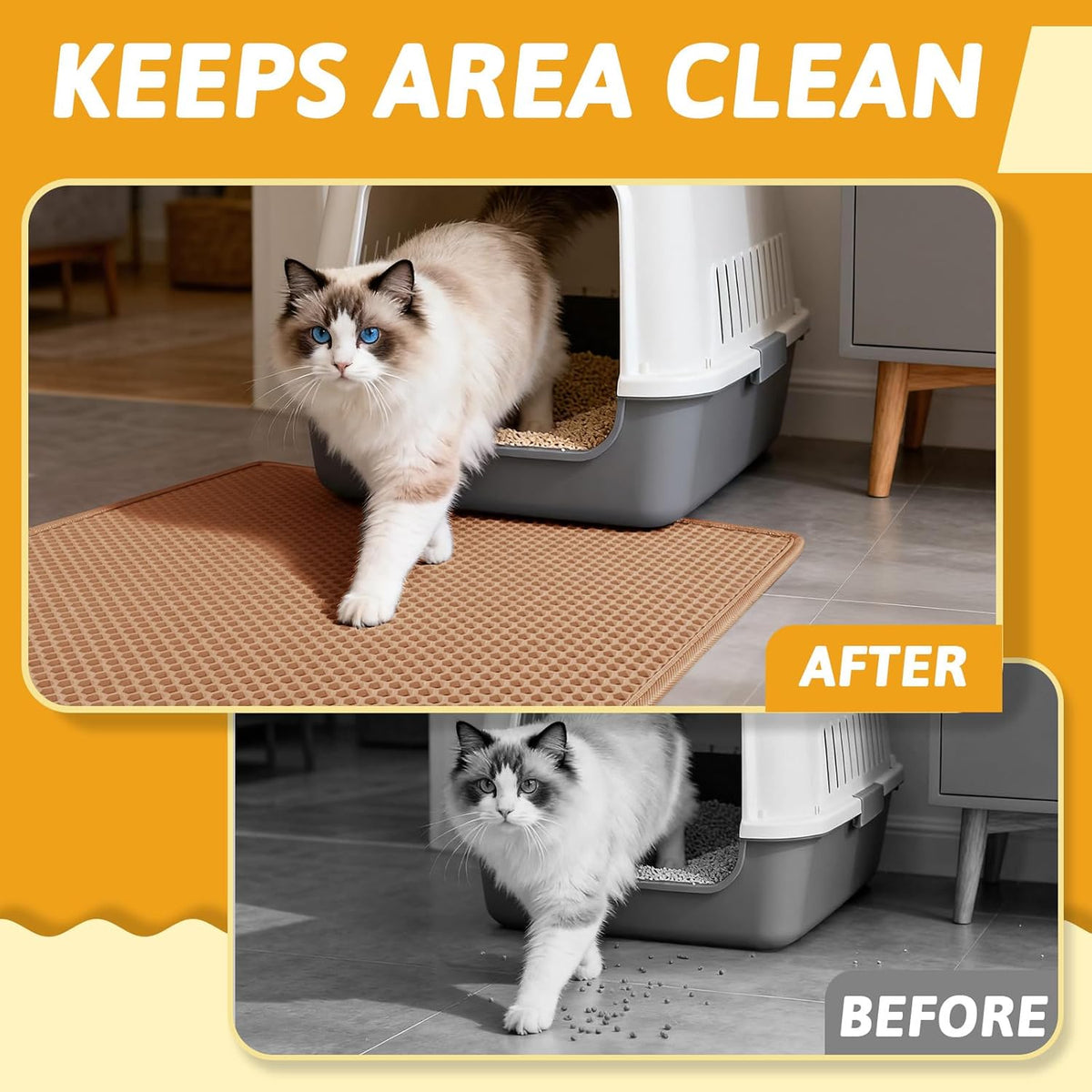 Cat stepping comfortably on soft EVA material of Pieviev mat