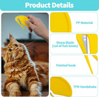Ergonomic handle of Aecsze dog and cat knotting comb