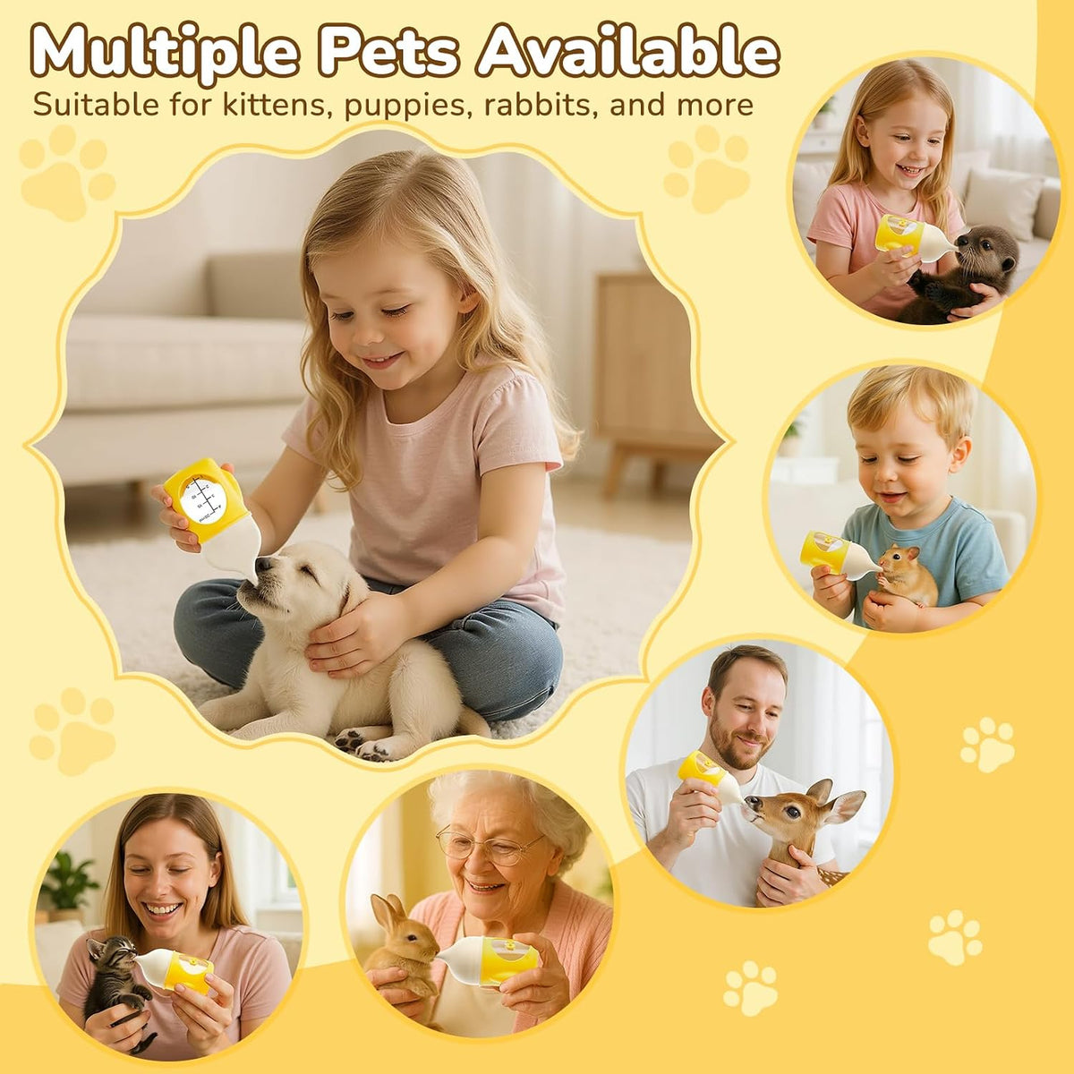 Siyyim small animal feeding kit packaging highlighting the 20 Milliliters capacity for newborn care.