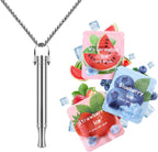 Astofli Stop Smoking Inhaler Breathing Necklace front view for nicotine free quitting.