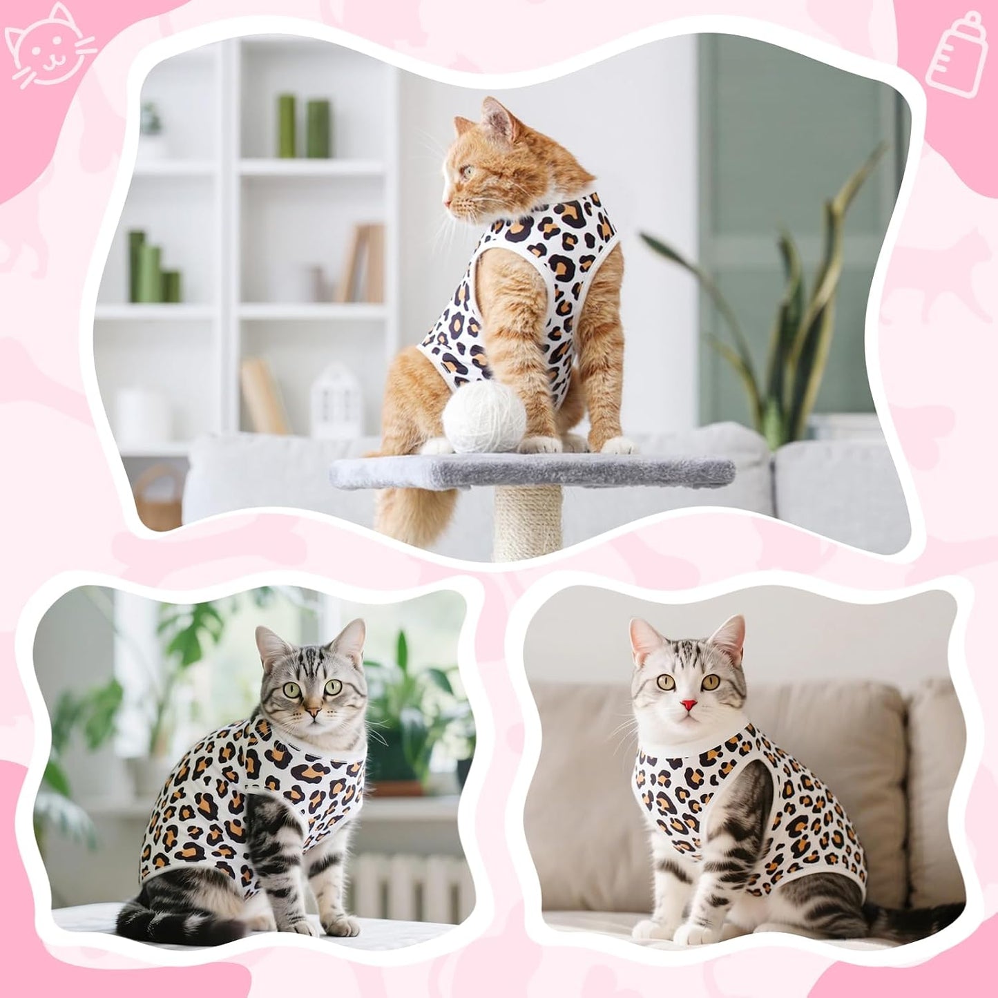 Instructions for fitting Coppthinktu cat surgery suit