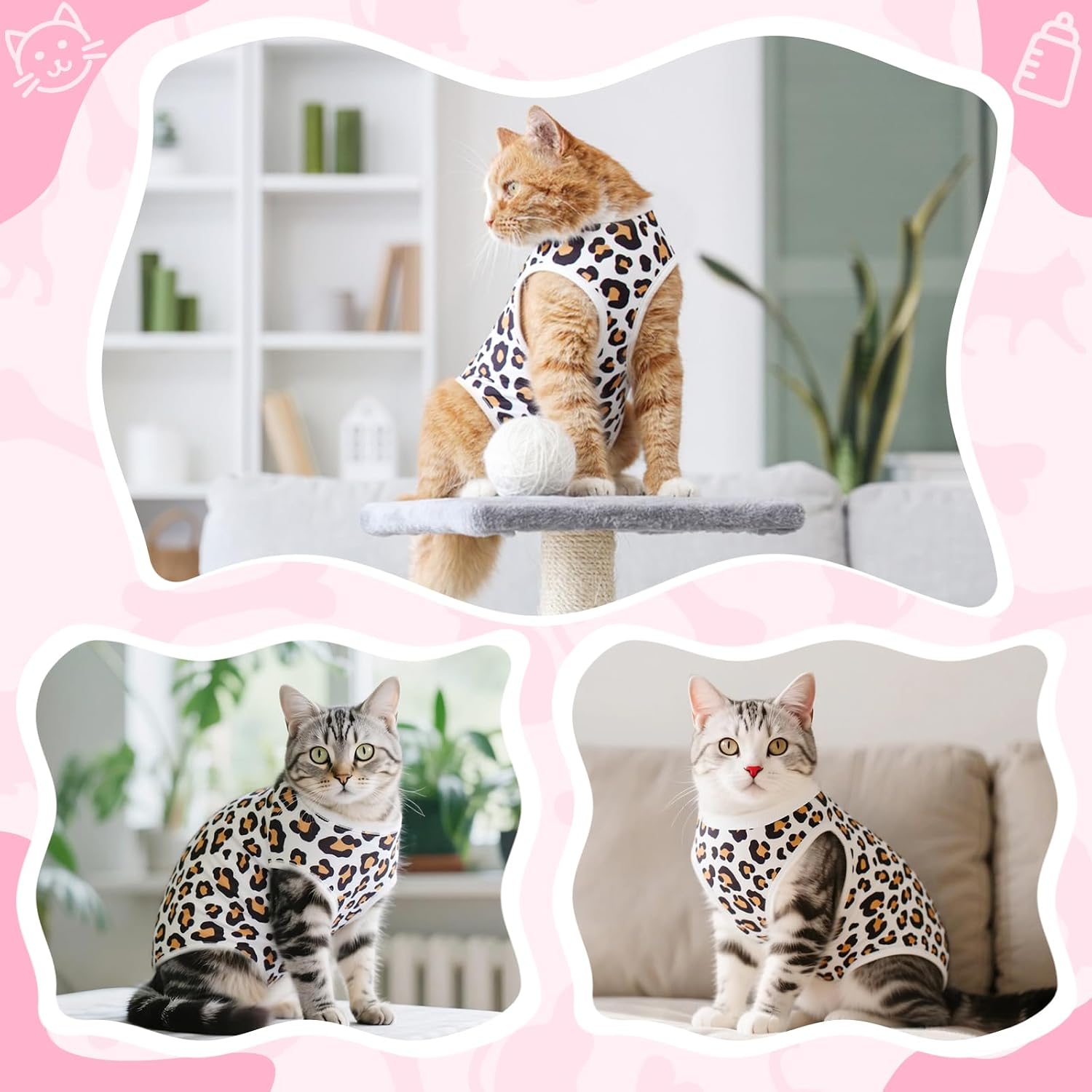 Instructions for fitting Coppthinktu cat surgery suit