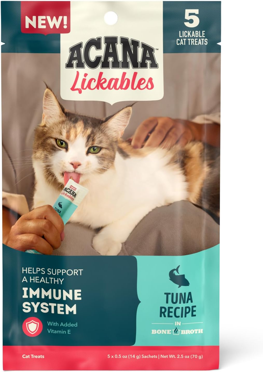 ACANA Lickables Cat Treats Salmon Recipe .5oz Tubes (5 Count) - Image 13
