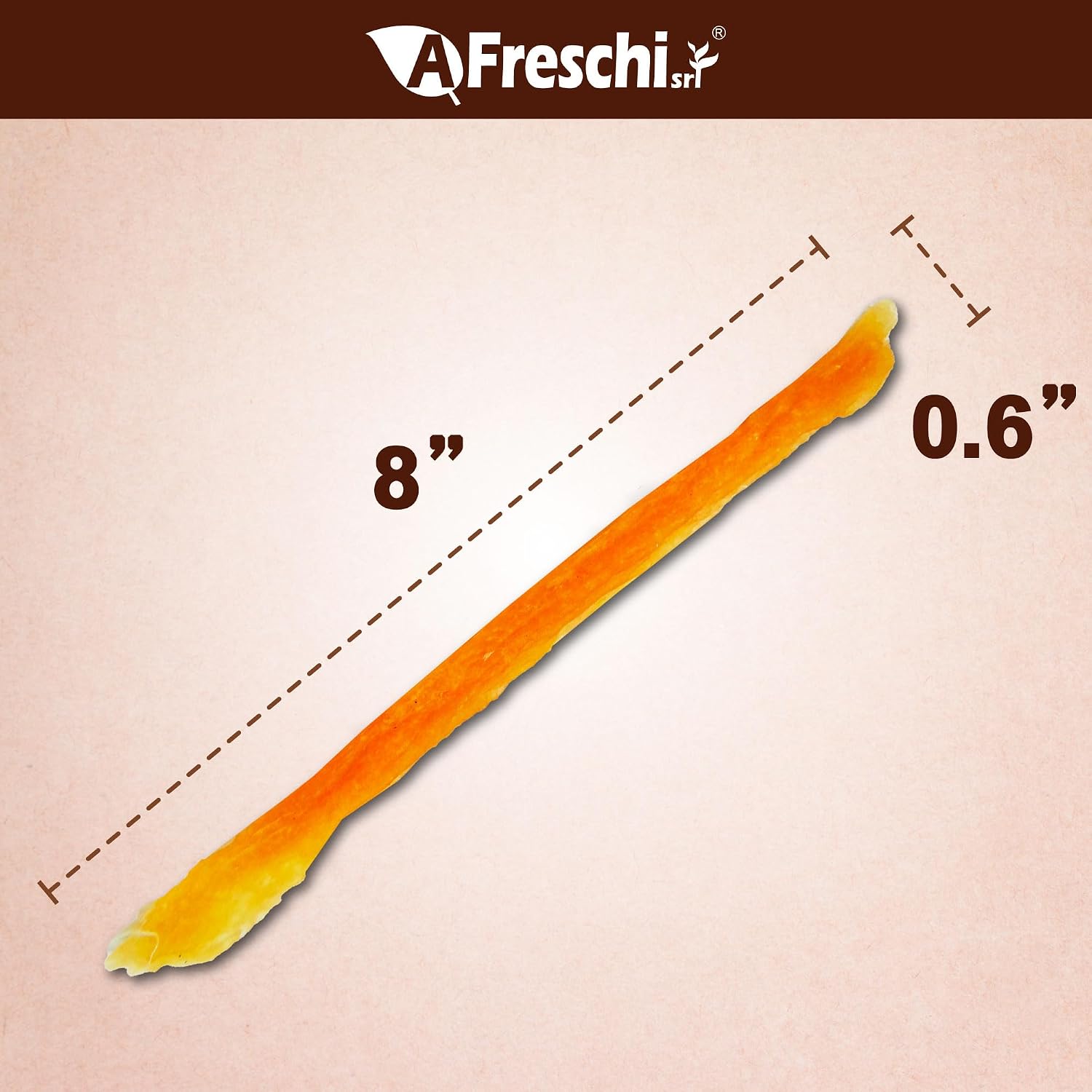 A Freschi srl turkey tendon strips high protein hypoallergenic dog treats