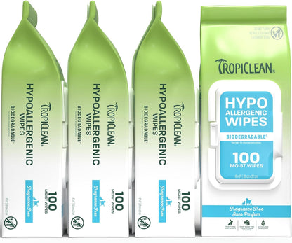 TropiClean Deep Cleaning Pet Wipes, 100ct - Wipes for Dogs & Cats - Gently Removes Dirt, Dander & Smells - for Pet Paws, Face, Body & Bottom - Sweet Berry & Coconut Scent - Image 11