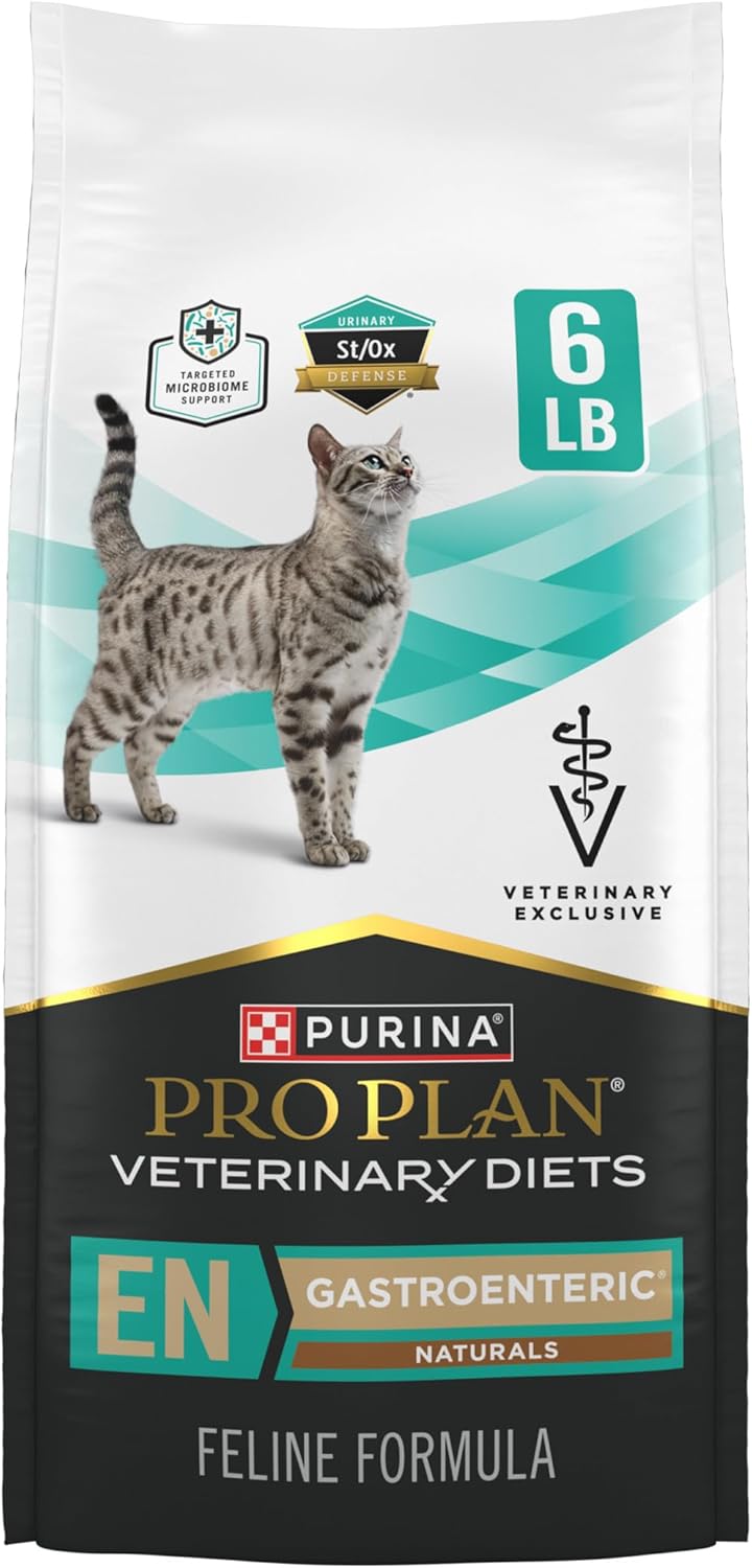 Pro Plan Veterinary Diets Purina EN Gastroenteric Naturals with Added Vitamins, Minerals and Nutrients Feline Formula Natural Dry Cat Food - 10 lb. Bag - Image 12