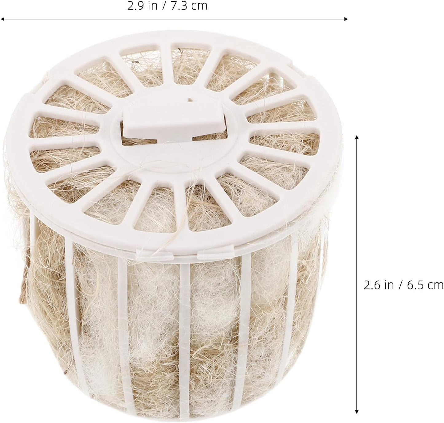 Natural jute and cotton nesting fibers for parakeets