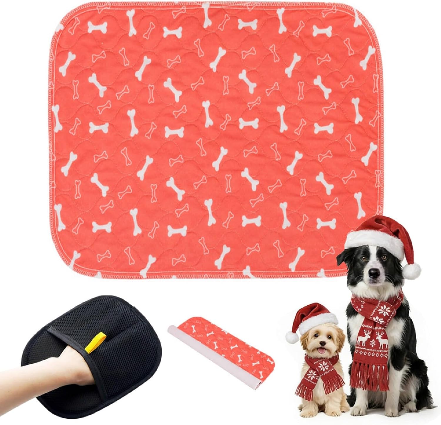 Puppy Pee Pads with Pheromones, Washable Puppy Training Pads for Dogs Reusable Puppy Potty Pads for Dogs and Cats(with Pet Hair Removal Gloves) - Image 15