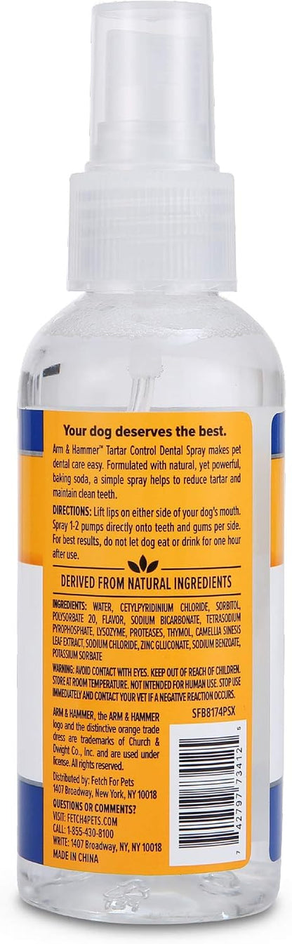 Side profile of Arm And Hammer mint flavor dental spray
