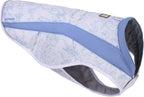 Adjustable fit breathable canine cooling vest on a medium breed