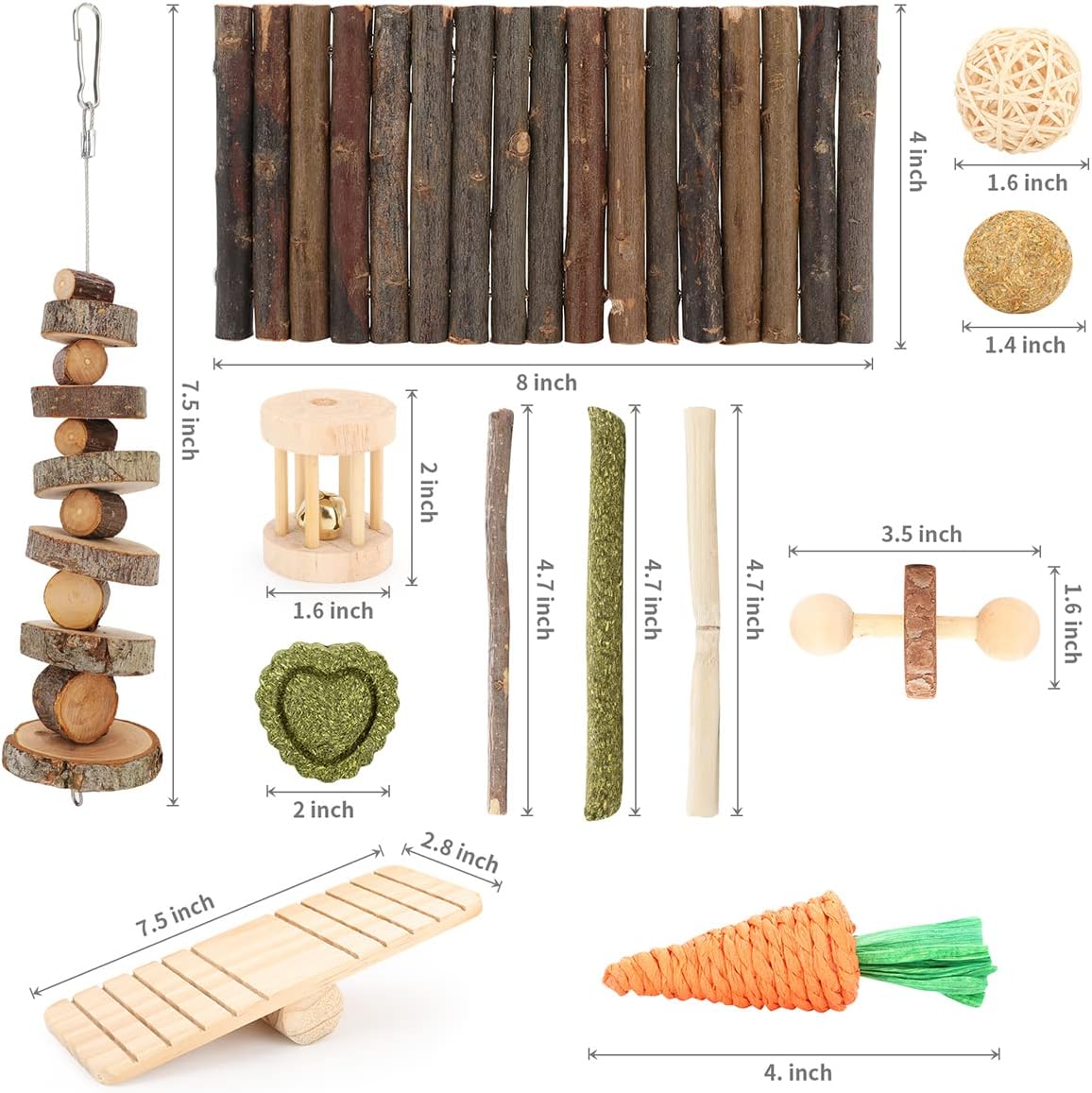 YIXUND natural material toys for mice and rats