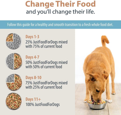 Just Food for Dogs Nutrient Blend, Vitamins and Supplements for Homemade Dog Food, Chicken and Rice, DIY Fresh Pet Meals and Toppers, Human Grade Quality, Dog Vitamins & Multivitamin Additive - Image 9