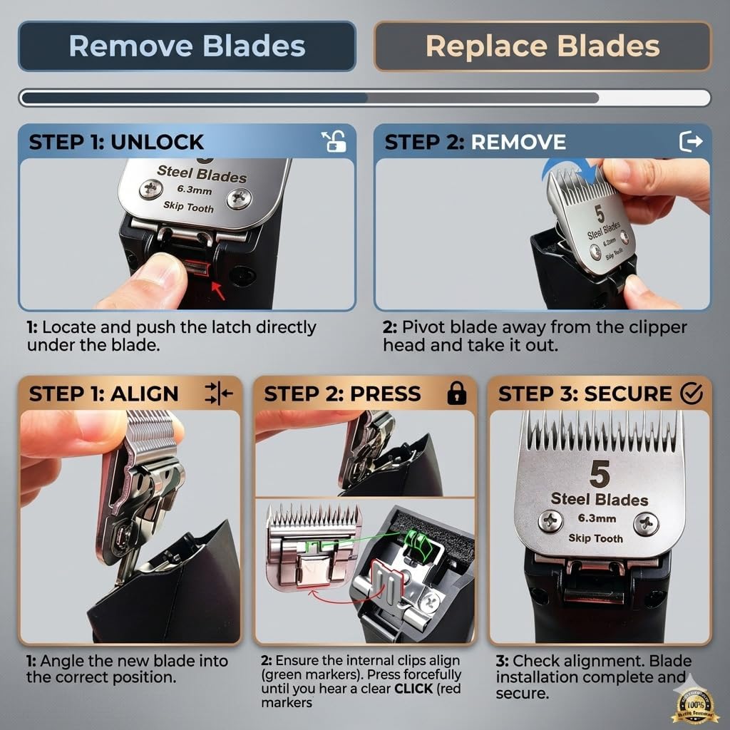 Side profile of the professional one pack replacement blade showing the robust steel construction