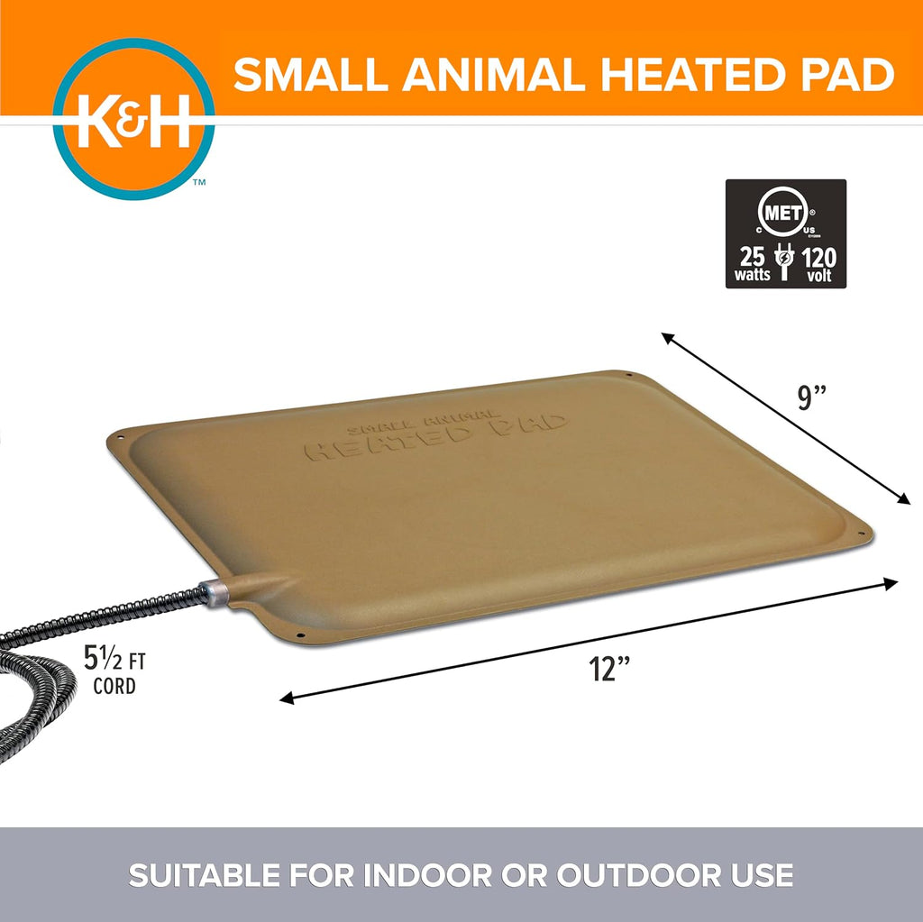 K&H Pet Products small animal outdoor heated pad dimensions and layout