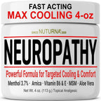 Nuturna Neuropathy Nerve Relief Cream 4 Ounce jar front view