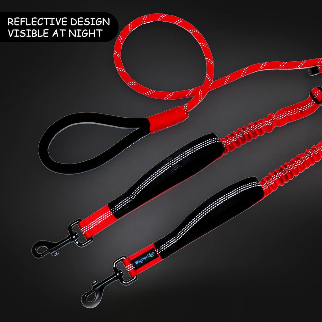 Wagtime Club durable nylon double dog leash hardware details