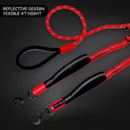 Wagtime Club durable nylon double dog leash hardware details