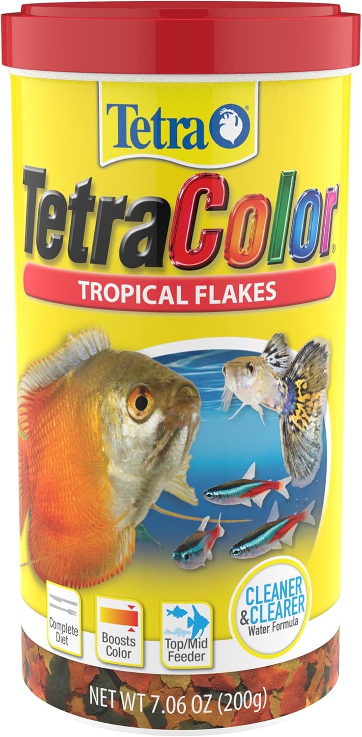 Tetra TetraColor Tropical Flakes front view packaging