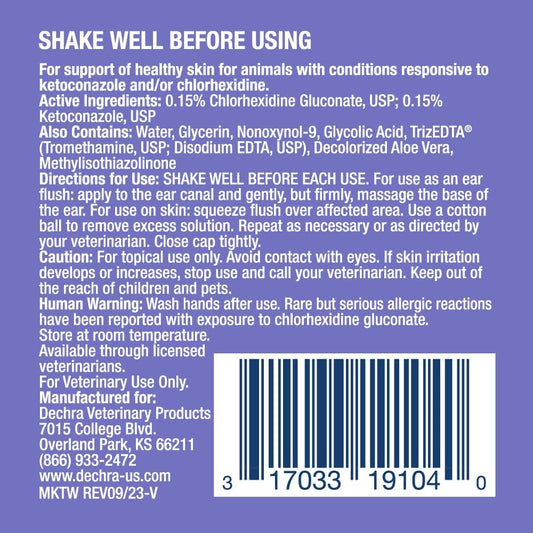 Mal-A-Ket Plus TrizEDTA Flush 4 fluid ounce bottle label