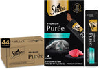 Sheba Premium Puree Lickable Cat Treats, Chicken, Salmon & Tuna, 24 Count - Image 12