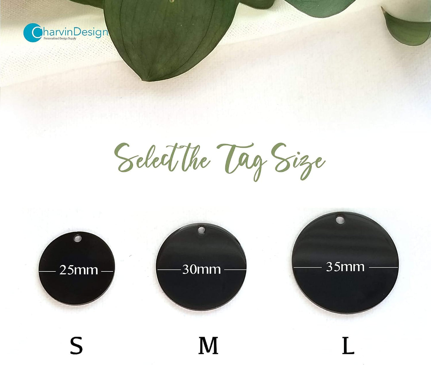 Twenty&Sixty premium pet identification disc showcasing the durable 316L stainless steel material thickness