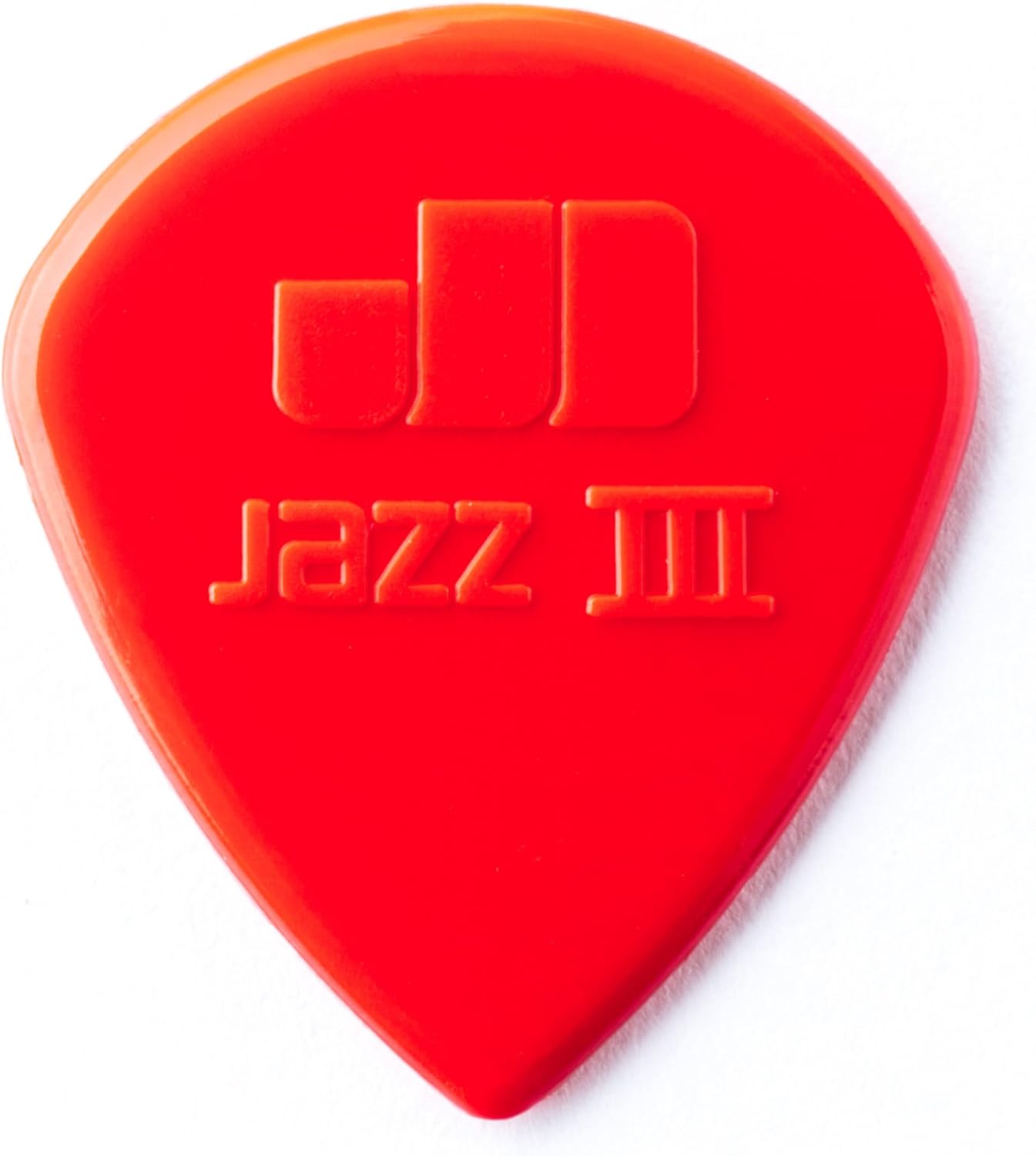 Tactile gripping surface texture on authentic Jim Dunlop guitar picks