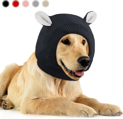 Frienda dog ear muffs noise protection black front view