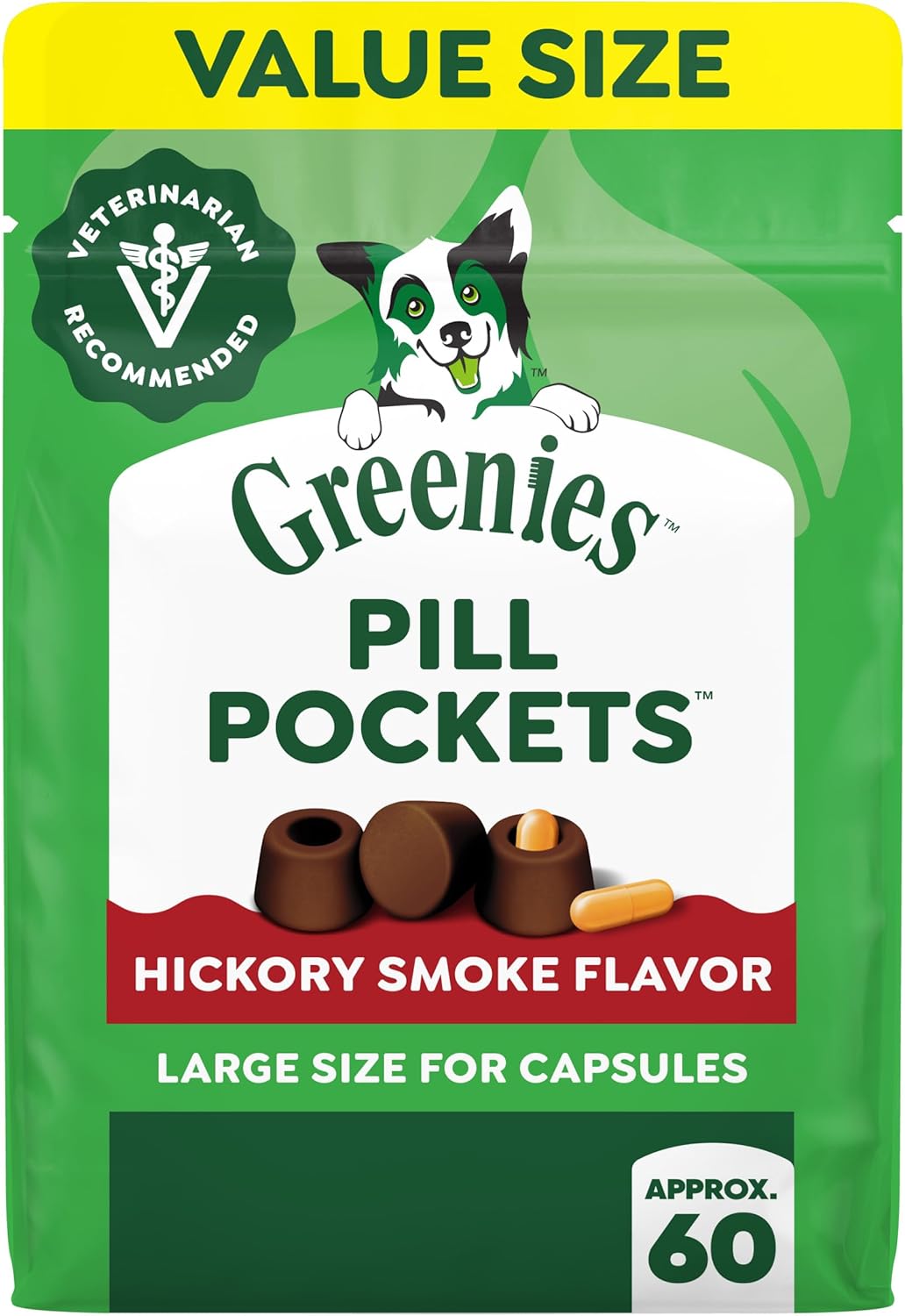 Greenies Pill Pockets for Dogs Large Size, Dog Treat Pouch for Capsule Medication, Peanut Butter Flavor, 15.8 oz. Pouch - Image 12