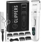Dog Clippers Professional Heavy Duty Grooming Clipper 3-Speed Low Noise High Power Rechargeable Cordless Pet Tools for Small & Large Dogs Cats Pets with Thick Coats - Image 9