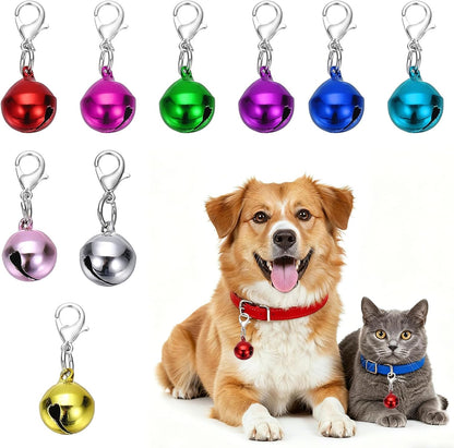 Cat Bell, Small Matte Pet Copper Bell Collars Charm with Lobster Buckle Loud Crisp Sound Anti-Lost Pendant Accessory - Image 12