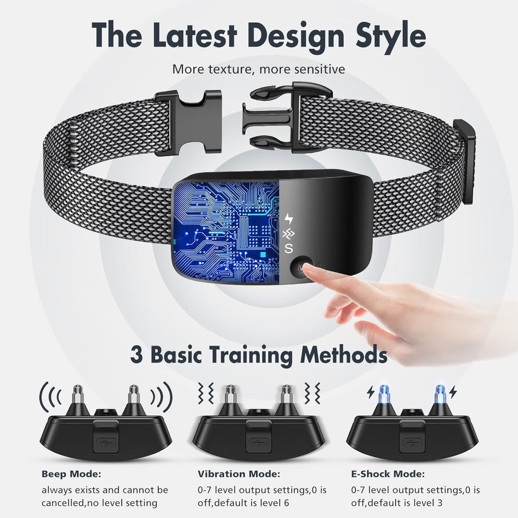NBJU dog training collar digital display and settings