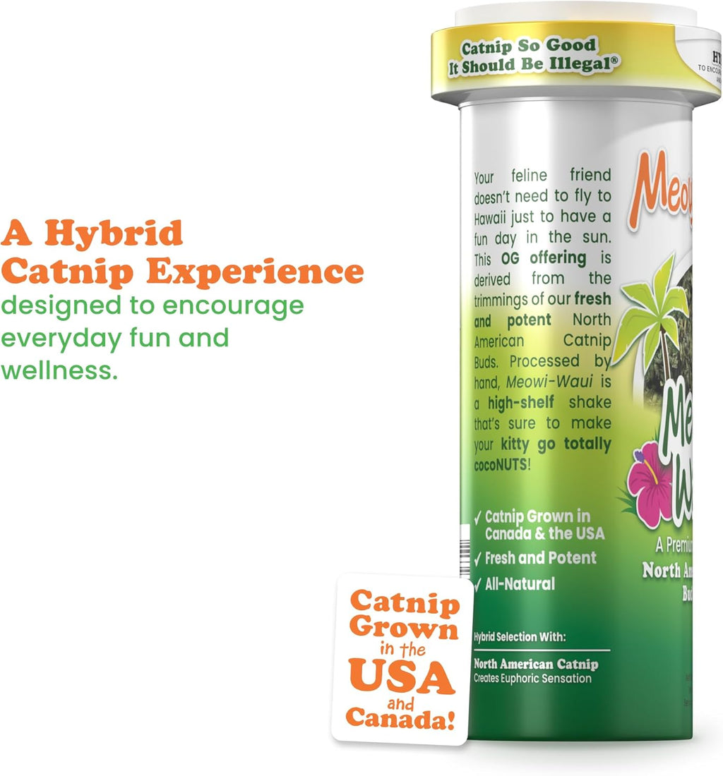 Premium Meowijuana catnip joints designed for safe interactive play and feline anxiety relief.