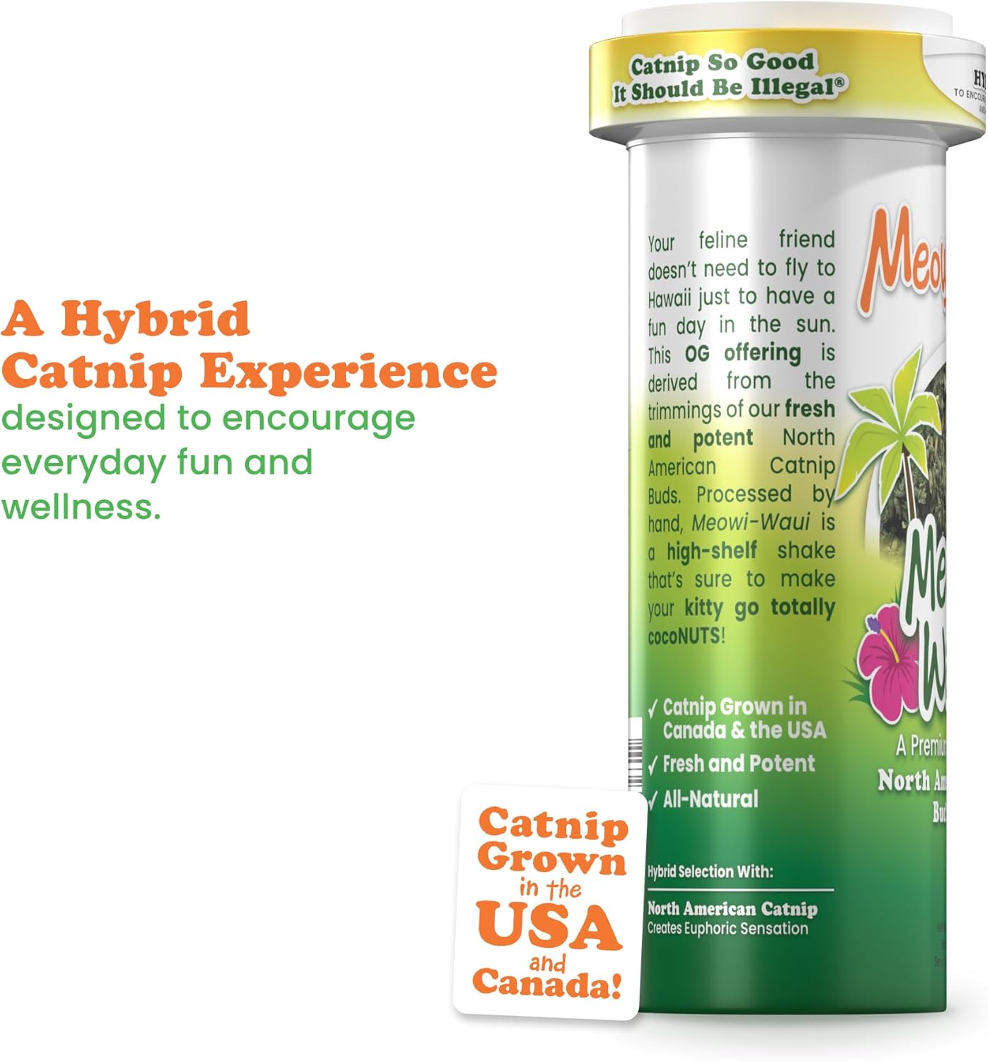 Premium Meowijuana catnip joints designed for safe interactive play and feline anxiety relief.