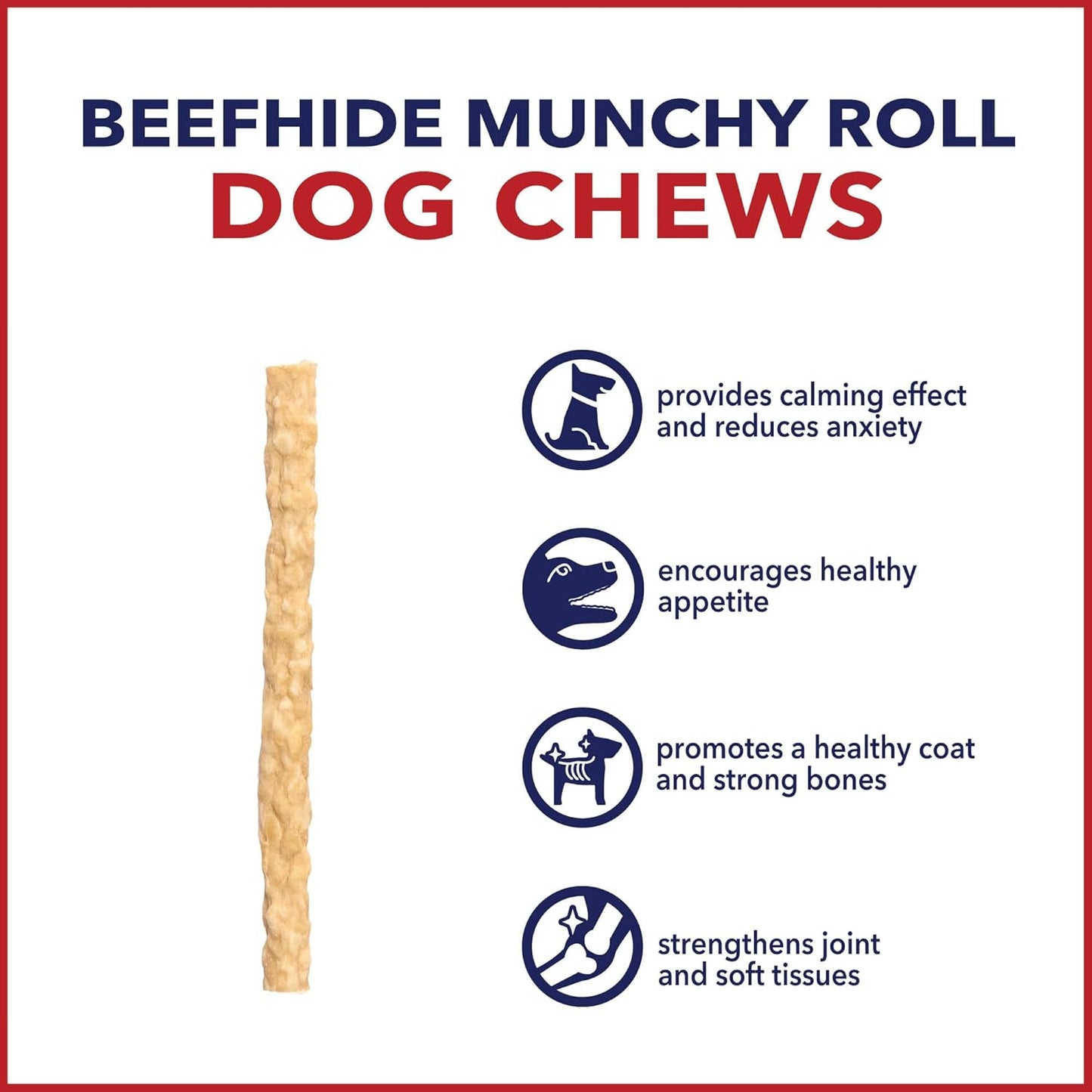 Pet Factory American beefhide rolls package details and safety instructions
