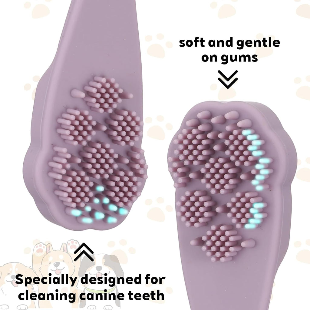 Pet owner using Exircy finger brush to clean cat teeth