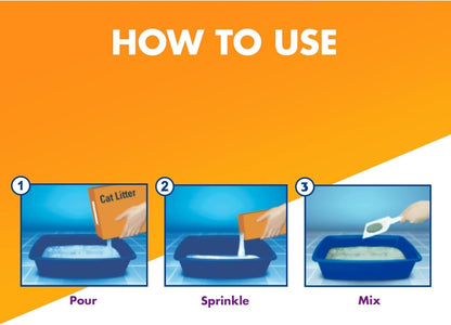 Arm & Hammer double duty cat pet odor eliminator box displayed alongside cat supplies.