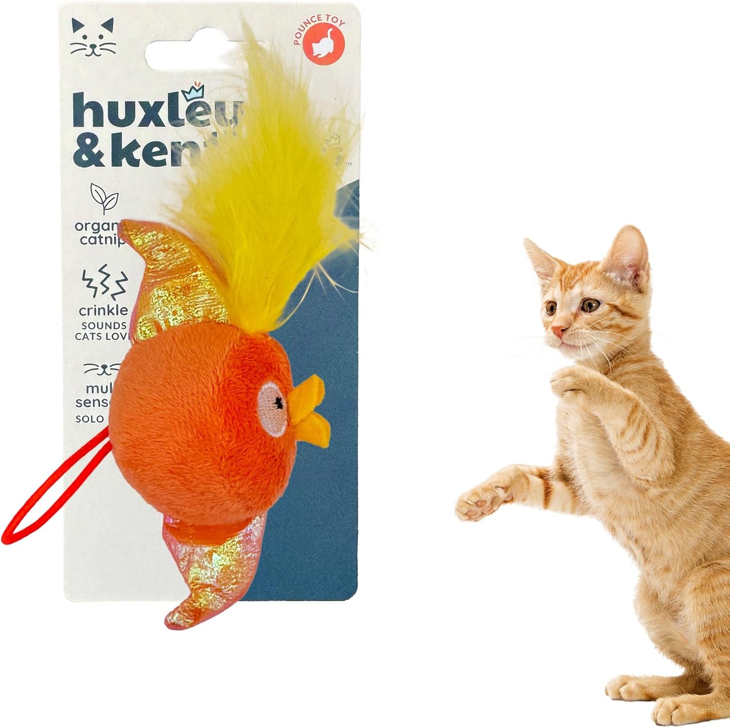 Huxley & Kent Flinger Plush Cat Toy - Interactive Catnip Toy for Cats & Kittens - Soft with Crinkle & Catnip - Perfect for Flinging & Chasing - Bumble Bee Flinger - Image 10