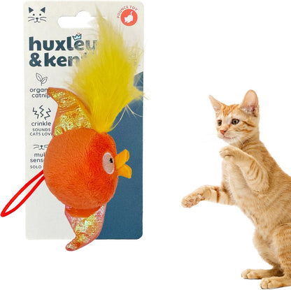 Huxley & Kent Flinger Plush Cat Toy - Interactive Catnip Toy for Cats & Kittens - Soft with Crinkle & Catnip - Perfect for Flinging & Chasing - Bumble Bee Flinger - Image 10