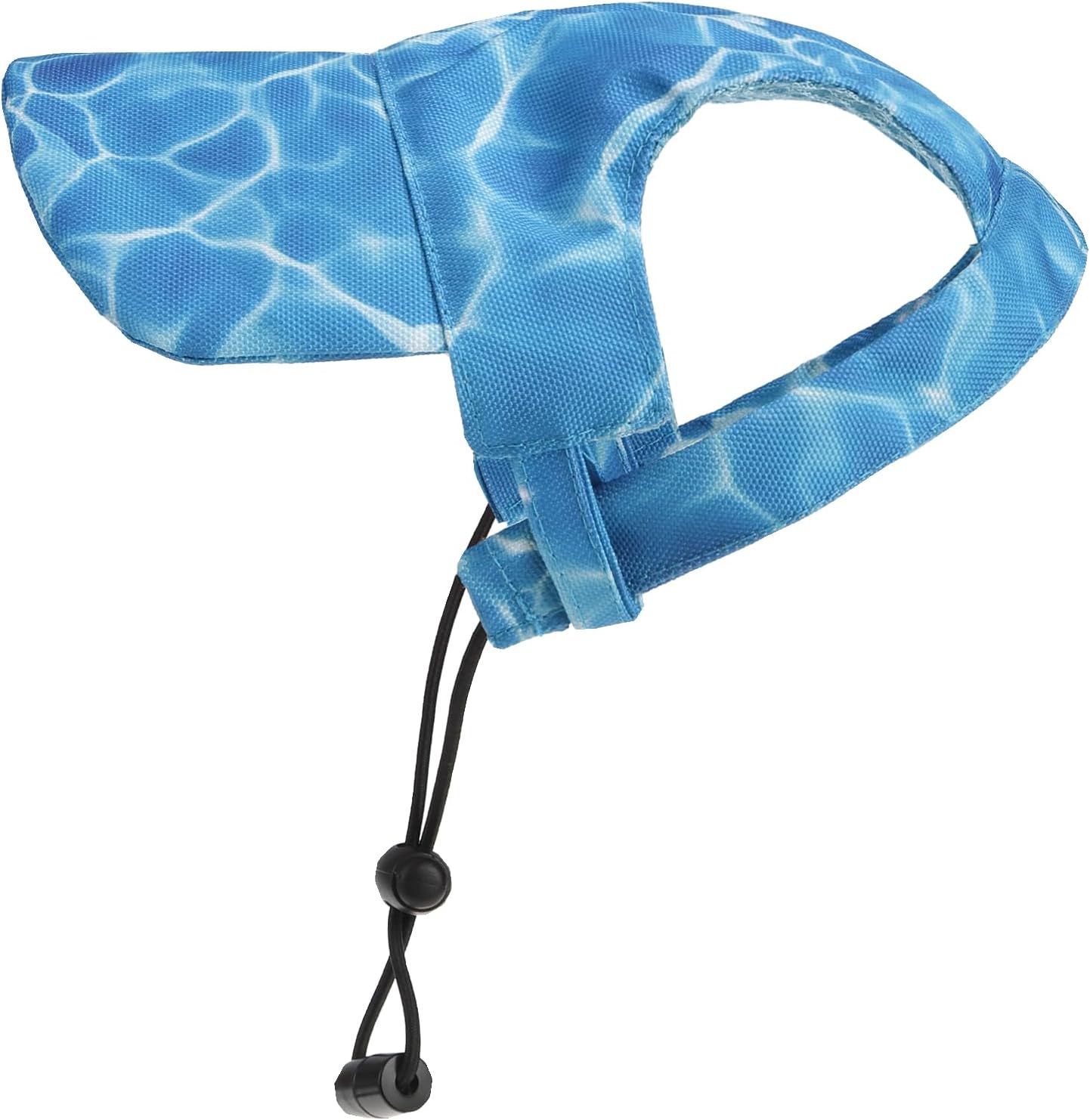 Scenereal dog baseball cap front view with water ripple print