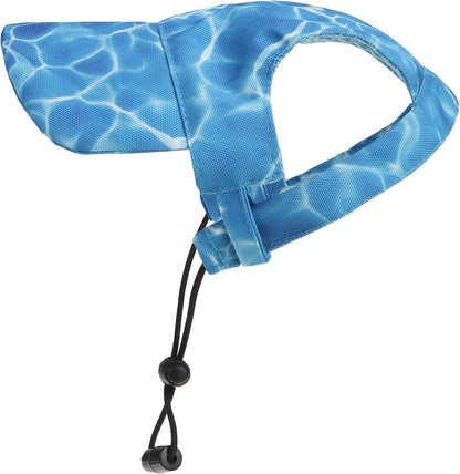 Scenereal dog baseball cap front view with water ripple print