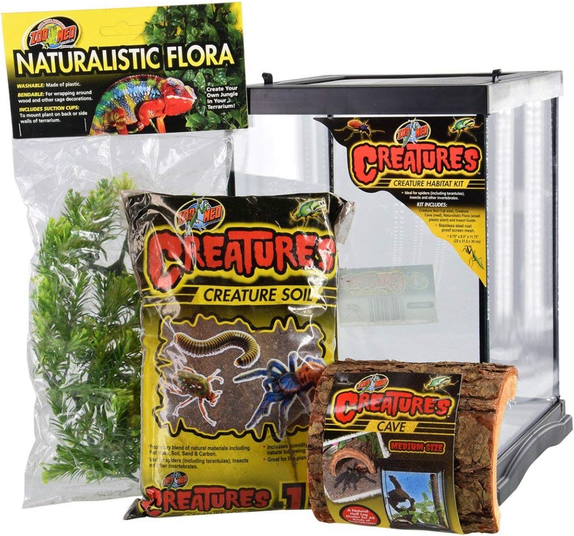 Zoo Med Creatures Habitat Kit front view for invertebrates