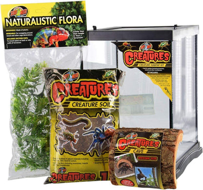 Zoo Med Creatures Habitat Kit front view for invertebrates