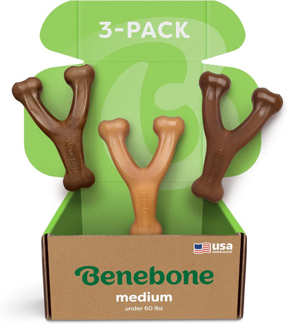 Benebone Wishbone Durable Dog Chew Toy for Aggressive Chewers, Real Bacon, Made in USA, Medium - Image 7