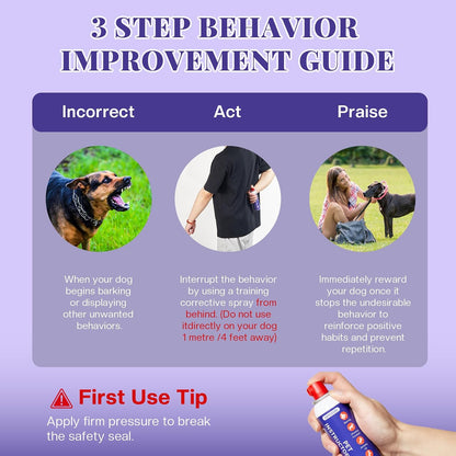 Side view of Aimseize dog behavior corrector canister